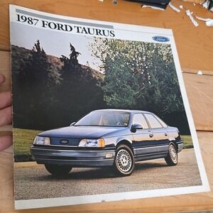 1987 Ford Taurus Sales Brochure LX GL L MT5 Sedan Wagon Original Vintage Catalog